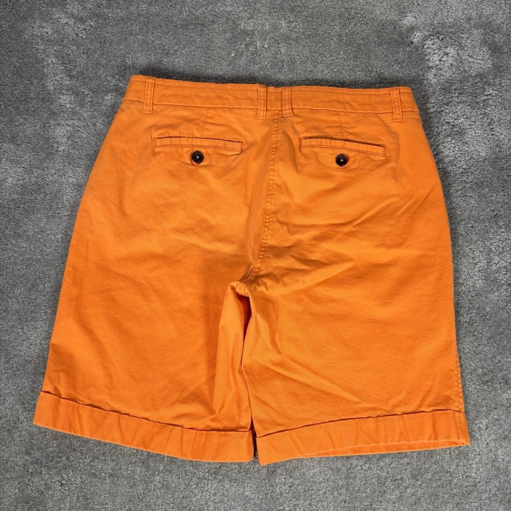 Boden Shorts Womens 8 Orange Richmond 8" Chino Stretch Mid Rise Cuffed - Picture 2 of 9